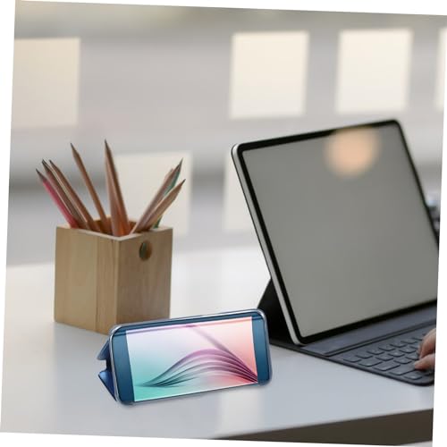 Étui de smartphone transparent bleu ciel HEMOTON avec support