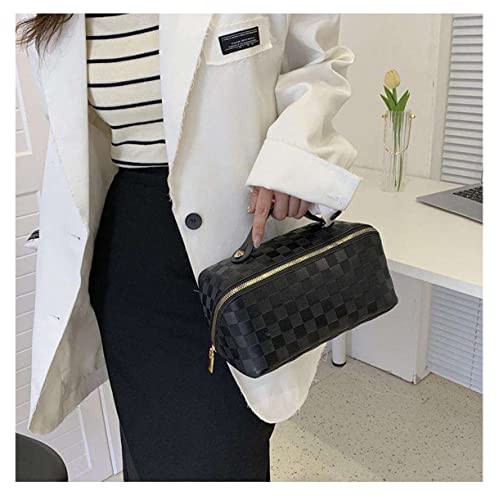 Necessaire Feminina Grande para Cosmético Maquiagem Bolsa Organizadora Viagem + Presilha para Cabelo