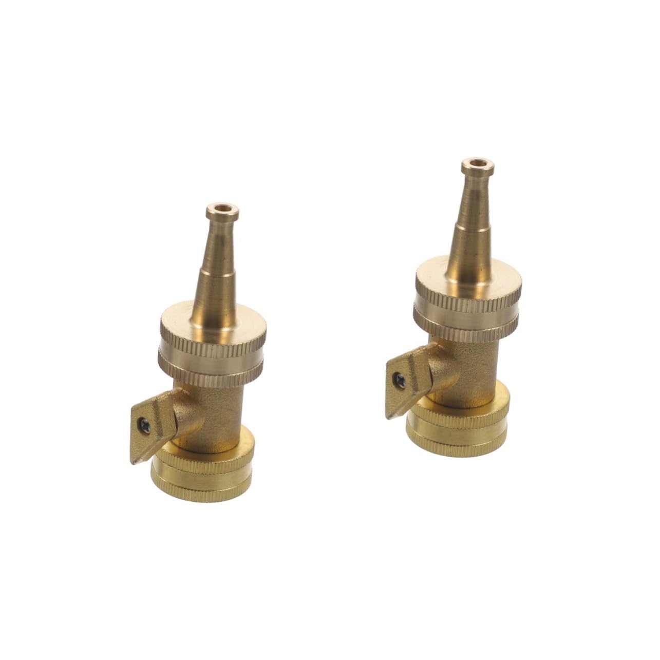 UPKOCH 2 Sätze Messingdüse Sprühgerät Jet Ventile des Tropfbewässerungssystems Bewässerungsventil Absperrventile Gartendüse Gartenschlauchabschaltventil Wasserventile Golden