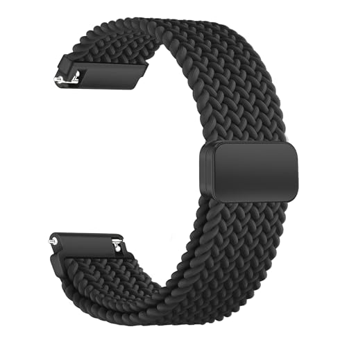 GloryFit Smart Watch Bands 22mm Braided Elastic Bands Compatible with GloryFit T80 T70 T60 T50 P99 P98 Smartwatch Elastic Soft Nylon Straps for Women Men