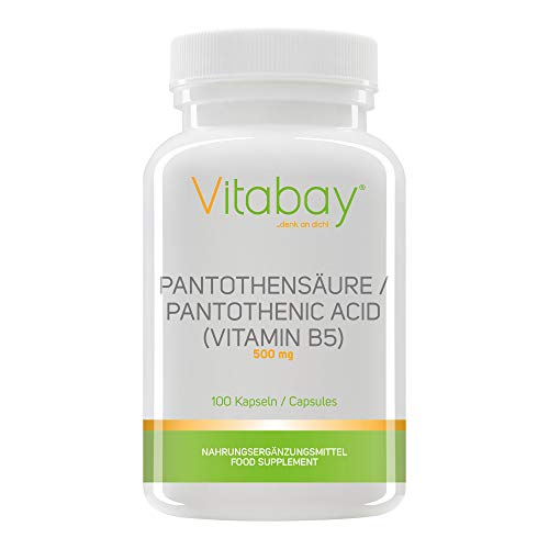 vitabay Acido Pantotenico (Vitamina B5) 500 mg, 100 Capsule
