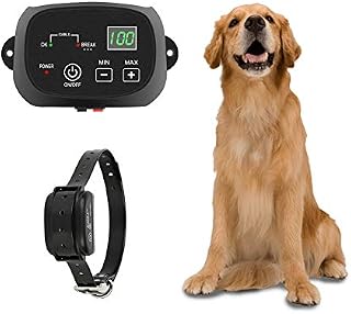 TTPet Electric Dog Fence,In-ground/Aboveground Pet Containment System,IP66 Waterproof&Rechargeable Collar,Shock&Tone Correction,Support 1 Dog