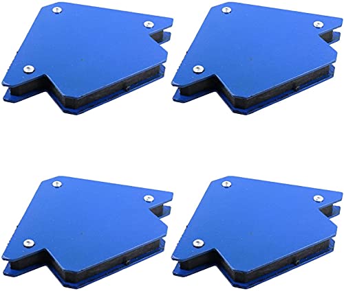 Grabacz 4 Stück 11,3 kg 75 mm Schweißmagnet Pfeile Schweißerhalter Unterstützung 45 90 135 Winkel (4) Cover