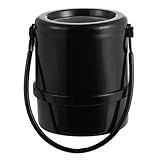 TOYANDONA Portaombrelli Auto in Plastico Nero Grande Diametro, Facile da Pulire, come Mini...