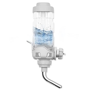 Vannon Dog Water Dispenser for Cage Leakproof Crate Water Bottle for Dogs & Cats & Rabbits Pet Auto Feeding Water Bottle Nozzle Diameter: 12mm, Top Fill, BPA Free