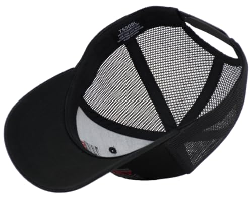 Image of TSSGBL USA Flag Trucker Hat - OSFM & XXL Big Head Fit, Adjustable Mesh Snapback American Patriotic Baseball Cap