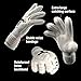 T1TAN Classic 1.0 White-Out Junior - Soccer Gloves Kids - Goalie Gloves for Goalkeeper - Football - Kids & Youth - Size 6