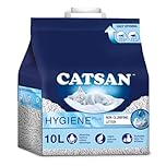 Catsan Hygiene Non-Clumping Cat Litter, 100 Percent Natural, Absorbent, 10 Litre, White