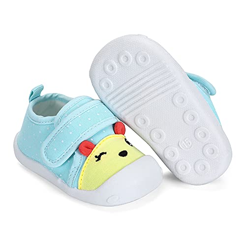 Mk Matt Keely Baby Shoes For Boys Girls First Walkers Cute Bear Toddler Sneakers Prewalkers Soft Rubber Sole,Newblue,Us Size 6: Insole Length:14Cm/5.51 Inches #TOP6