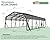 Jocisland 20x30 FT Heavy Duty Metal Carport for Multiple Vehicles, All-Weather Car Canopy with Galvanized Steel Roof & Reinforced Base, Shelter for Bass Boats, Full-Sized Pickups and Tractors