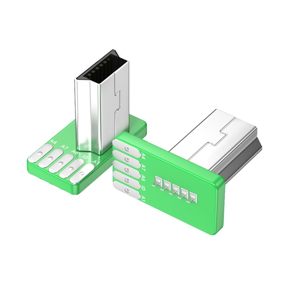 Tsophreniq USB 2.0 PCB Mount Connector Assortment USB 4Pin/USB C 5Pin PCB Mount Socket Connector Power Supply Adapter