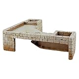 CLASSIC Aquarium Swim Through Under Gravel Corner Shelf Large Brown 213 x 213 x 67 mm | Natural Rock-Look Fish Tank Ornament | Safe Resin Decoration for Freshwater Aquariums - Image 3