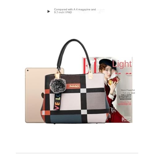 Bolsa de mão feminina e elegante, adequada para cosméticos, celular, etc., (Cor laranja.)