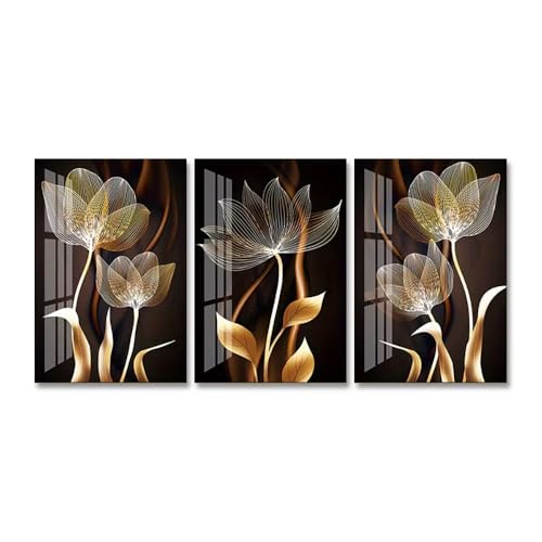 Tableaux sur toile grand format pour habiller un mur vide de salon moderne