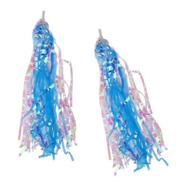 LOOM TREE® 4xBike Streamers Tricycle Kids Girls Handlebar Grip Tassels 2 Pack Blue | Cycling | Bicycle Components & Parts | Handlebar Grips Tape & Pads-image-26