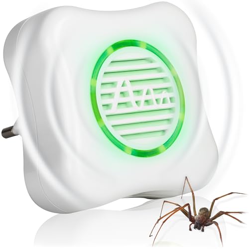 GARDIGO® Repelente Anti Arañas Interior Ultrasónico I Ahuyentador por Ultrasonidos Eléctrico I Eliminar Arañas en Casa I Ahuyenta Arañas y Evita las Telarañas en tu Hogar