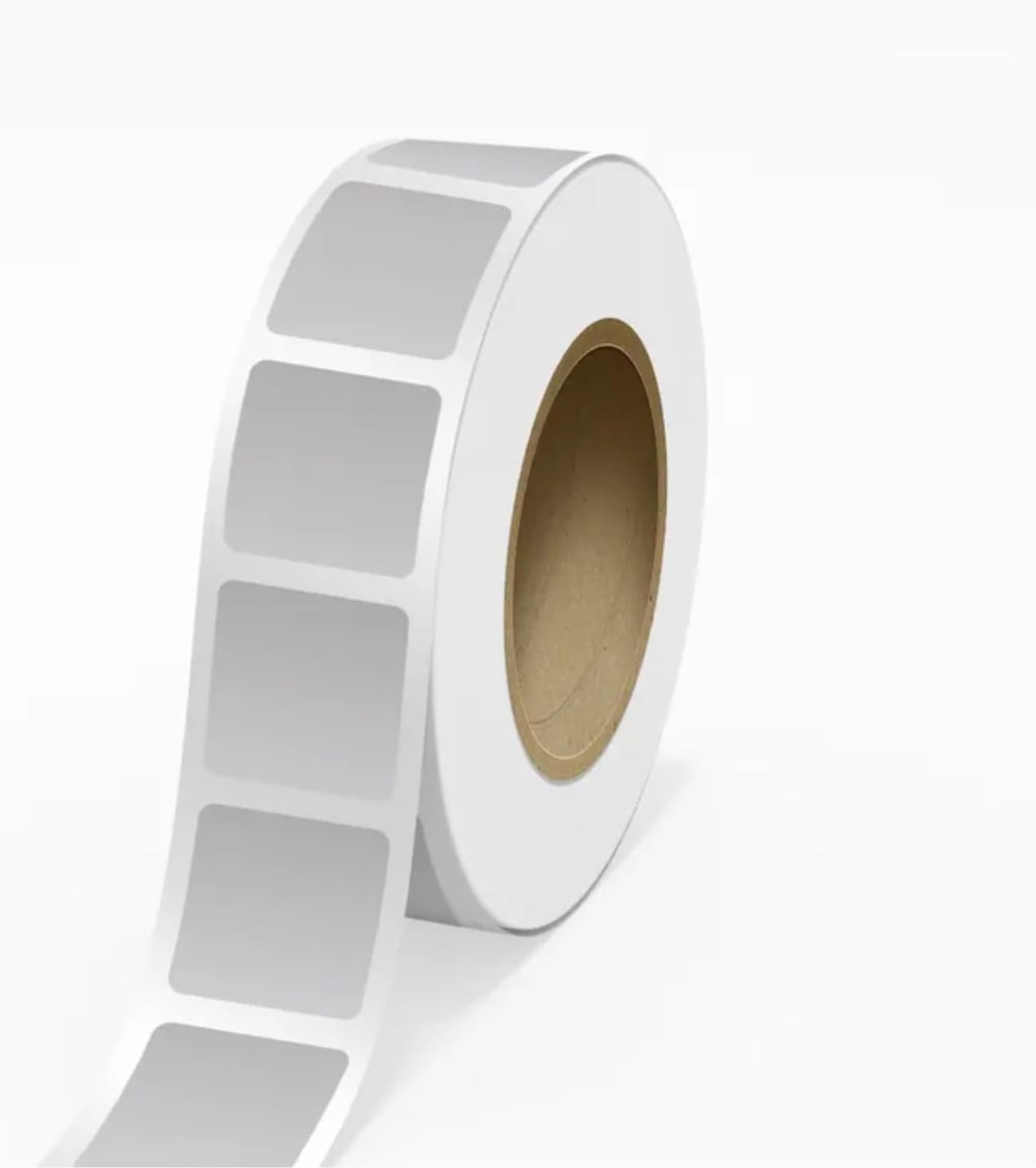 Custom Printed Standard Label Rolls - Square - 2 3/4 x 2 3/4 - Silver Metallic Foil - 125 Labels/Roll