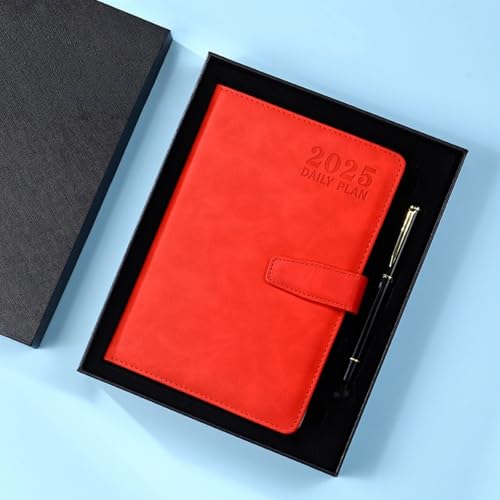 SSZY �蒠 2026 1���n�܂� 1��1�y�[�W�b�Ɋȃf�U�C�� ���� A5 �X�P�W���[���� �w�K�L�^ �r�W�l�X �v���[���g PU���U�[ �������� �ڕW�Ǘ� (���b�h)