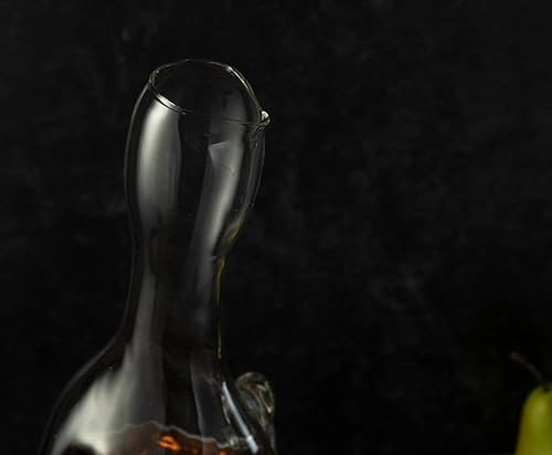 Miniatura 10 de Cock - Decantador de pollo de 16.9 fl oz, decantador de whisky y vino, por The Wine Savant, decantador de vidrio de gallo para whisky, escocés,