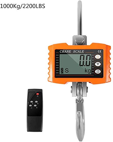 Drohneks Digital Hanging Scale, 1000Kg Heavy Duty Industrial Crane Scales for Home Farm Factory