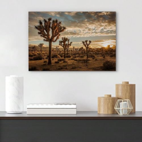 Atardecer en Joshua Tree: cuadro mural que inspira paz y calma en tu hogar 3