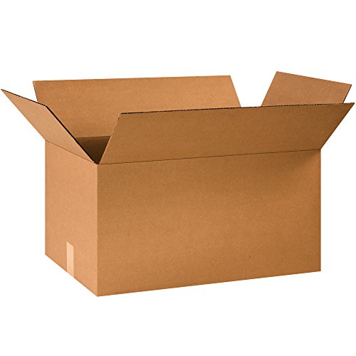 Image of BOX USA Moving Boxes Large 24 inchL x 14 inchW x 12 inchH 20-Pack, Cardboard Box for Shipping, Moving, Mailing, Packing, Packaging and Storage