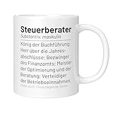 CupHaven® Steuerberater Tasse Wörterbuch Steuerberater Steuerberaterin Steuerberatung Steuerkanzlei Kaffeetasse Kaffeebecher Becher Geschenk Geschenkidee