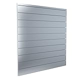 Proslat 88901 Aluminum Slatwall Garage Organize Storage System, 4 x 4', Silver
