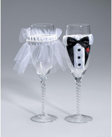 Victoria Lynn Bride and Groom Glass Covers - 2 Pieces