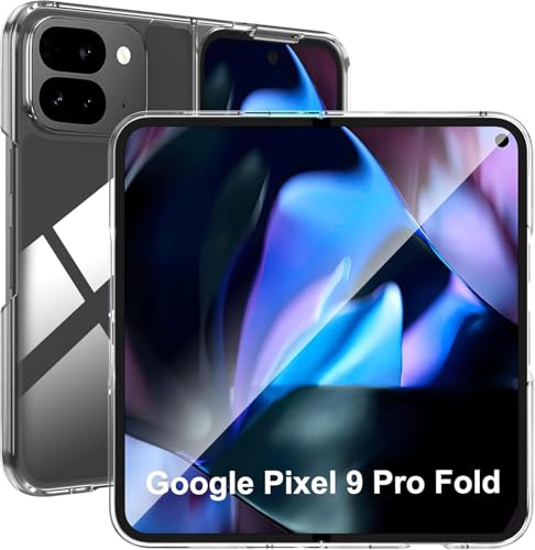 TR4U for Google Pixel 9 Pro Fold Case, Clear Cover [Anti-Yellowin...