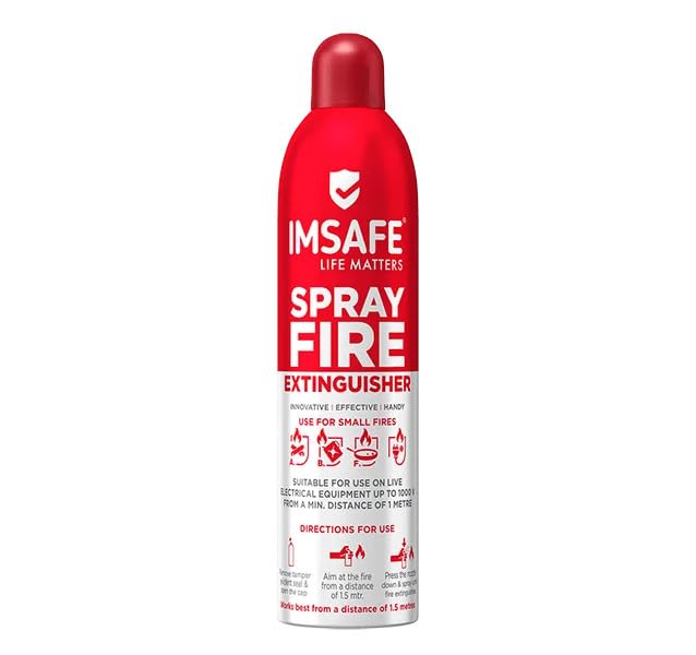 Spray Fire Extinguisher | Fire Safety Spray for Home, Kitchen, Office | Electrical, Oil & Liquid Fire Protection | Non-Toxic Foam | Easy Point & Spray-image-45