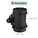 X AUTOHAUX Car Mass Air Flow Sensor Meter Replacement 5WK9600 13621703275 for BMW M3 Base 3.2L L6 - Gas 1996-1999