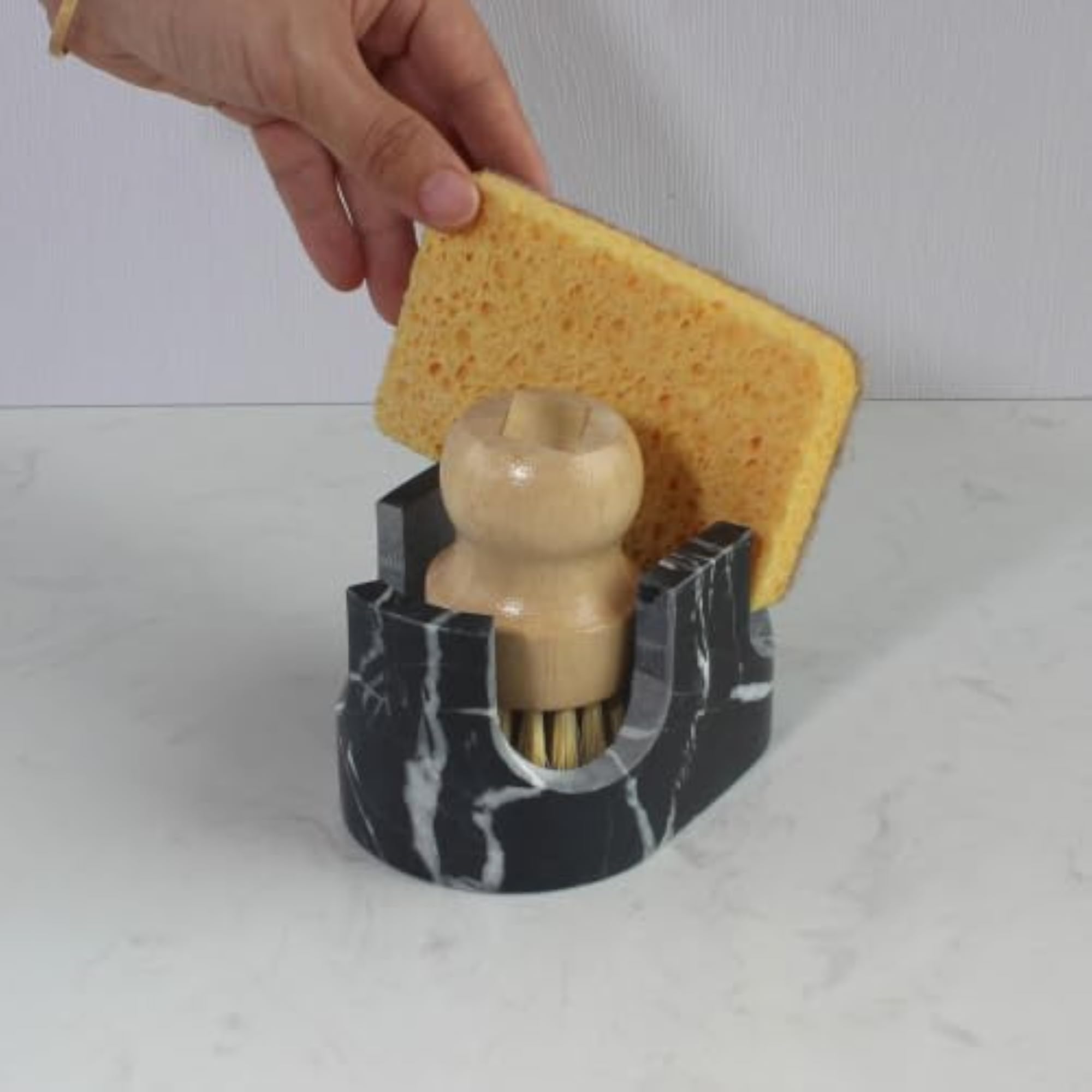 Natural Stone Sponge Holder for Kitchen Sink