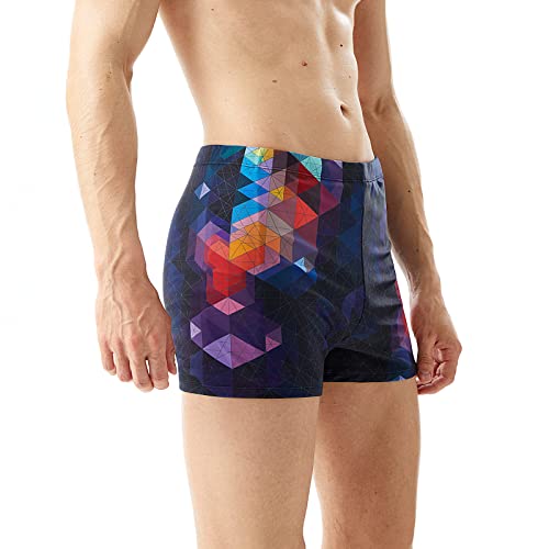 Image of Angel season Swim Jammers for Men Square Leg Swimsuit Athletic Training Quick Dry Chlorine Resistant Mens Swim Briefs