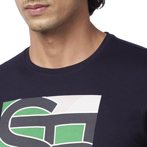Image of Spykar Men's Solid Slim Fit T-Shirt