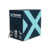 Cat 6 Solid PE External Cable 305m Box Black 100% Copper Data Networking Ethernet - Cat6