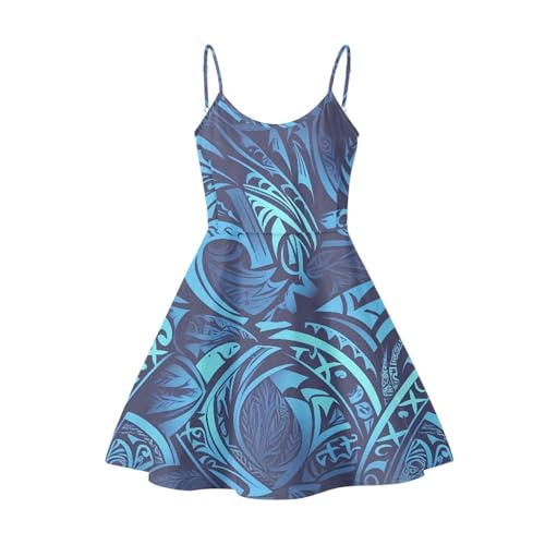 Image of Spaghetti Strap Midi Satin Dresses Summer Sleeveless Sundree Women Girl Beach Party Swing Dress