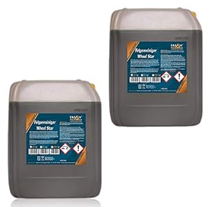 INOX® Velgenreiniger concentraat, 2 x 10 l – reiniger voor aluminium velgen en stalen velgen verwijdert sterke verontreinigingen zoals vliegroest en remstof
