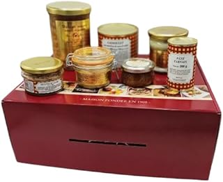 Panier gourmand gastronomique - Valisette remplie de produits du terroir du Sud-Ouest de la France - 7 produits dont 1 foie gras de canard entier IGP Sud-Ouest