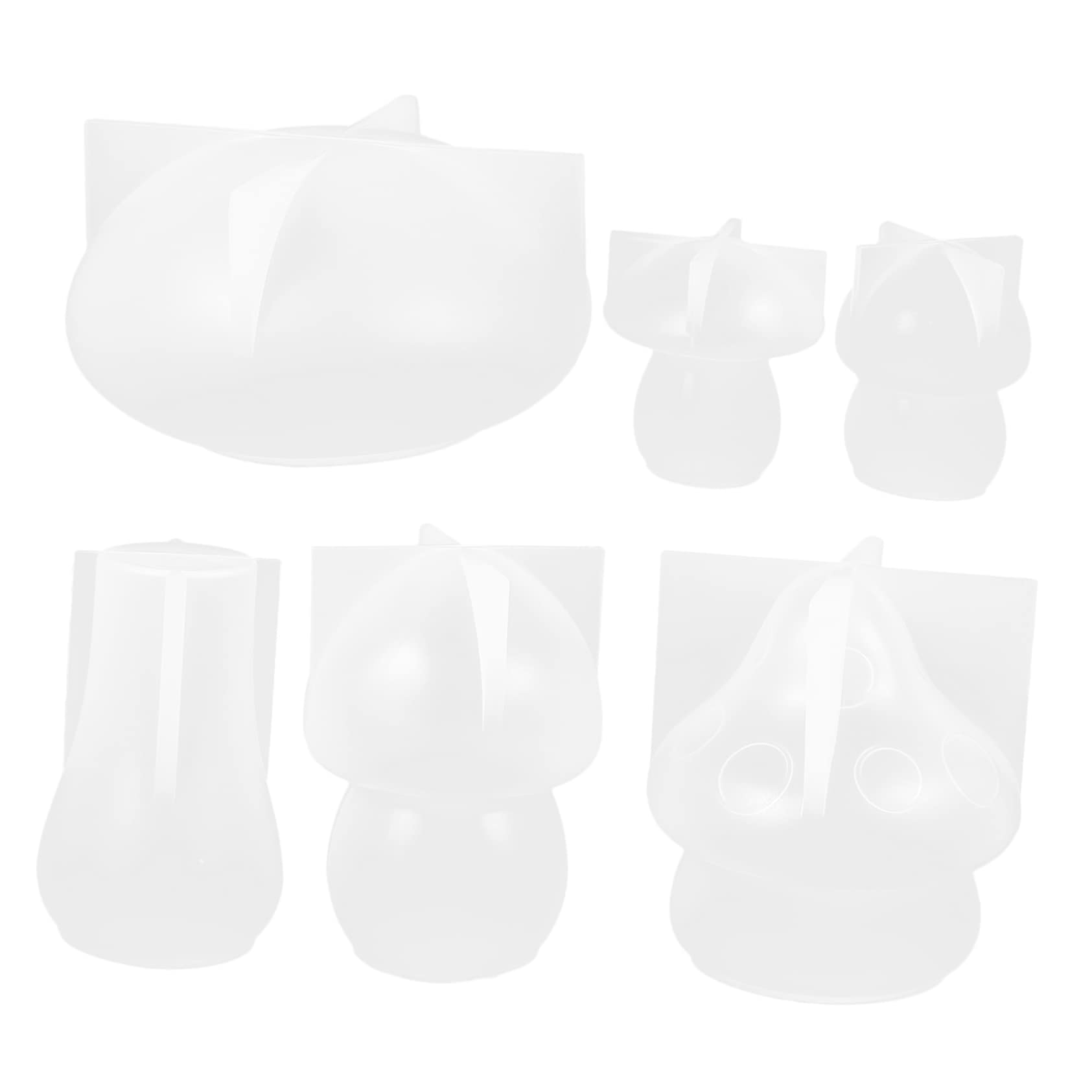 Stampi in Silicone a Fungo 6 Pezzi per Bricolage e Resina