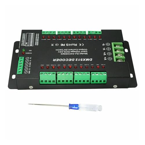 Decodificador DMX512 de 24 canales para eliminar parpadeos en tiras LED 2