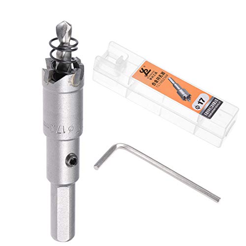 Uxcell 17Mm Carbide Hole Cutter, Tct Hole Saws For 0.5Mm-3Mm Stainless Steel 5Mm Metal Sheet #TOP2