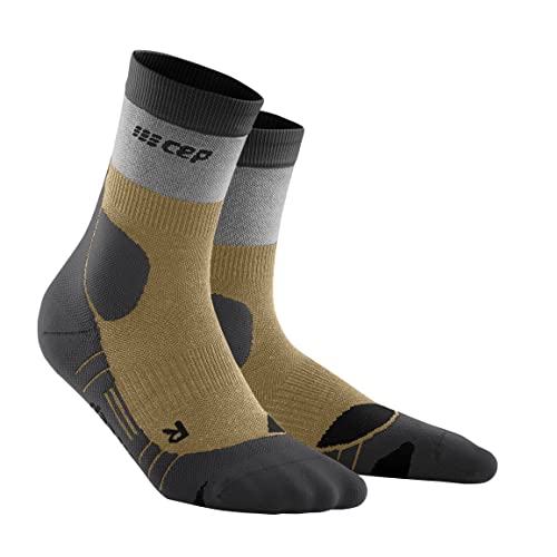 Cep Hiking Light Merino Mid-Cut Socks, Sand/Grey, Men, Iv #TOP12