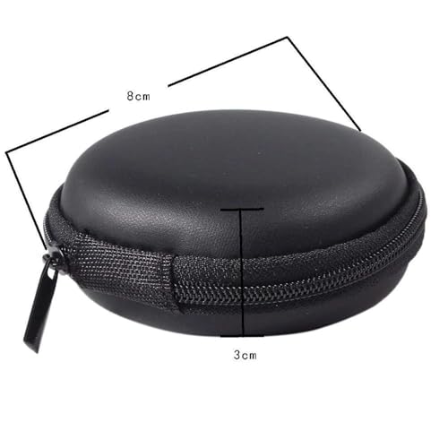 Grace Earphone Headphone Carrying Case Pouch Cover for Earphones | Compact Storage for Earphones, Headsets, Pen Drives, SD Cards, Charging Cables | Black (Pack of 1) 3 41YJ+jvYfvL