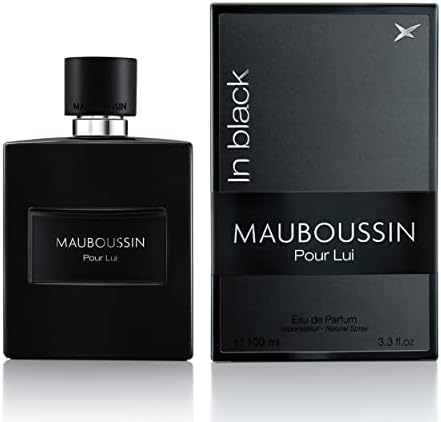 Mauboussin - Pour Lui In Black 100ml (3.3 Fl Oz) - Eau de Parfum for Men - Woody & Oriental Scents