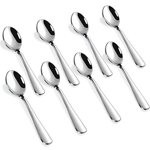 Hiware 12-Piece Demitasse Espresso Spoons, 4 Inches Stainless Steel Mini Coffee Spoons