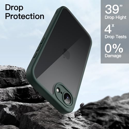 Image of JETech Case for iPhone 17e /16e, 360 Protection, Dark Green
