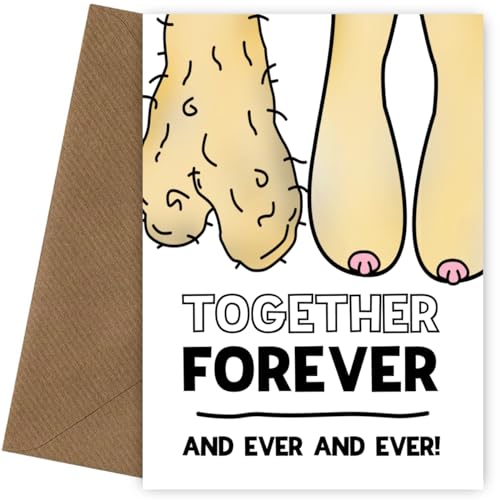 Rude & Funny Anniversary Card for Husband, Wife, or Laugh-Loving Couple! Perfect Naughty Surprise Gift!