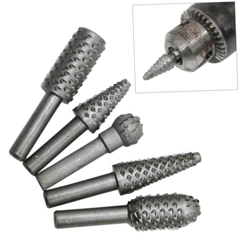 Juego 5 piezas de fresa rotativa para madera KICHOUSE miniatura 3