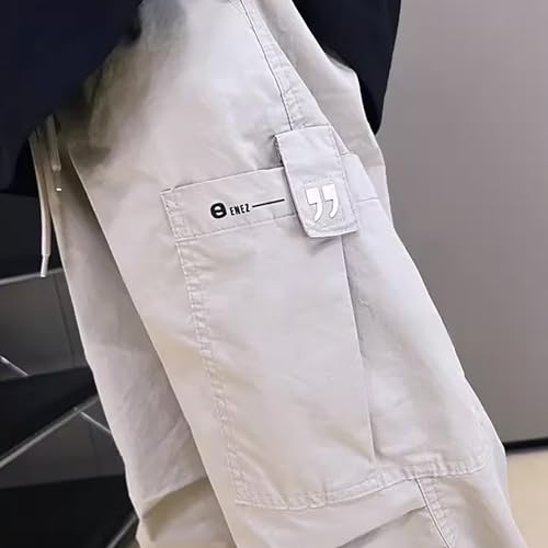 Boys Camo Pants Kids Pull on Elastic Waist Casual Loose Jogging Bottoms Elastic Cuffed Cargo Joggers 4-5 Years4